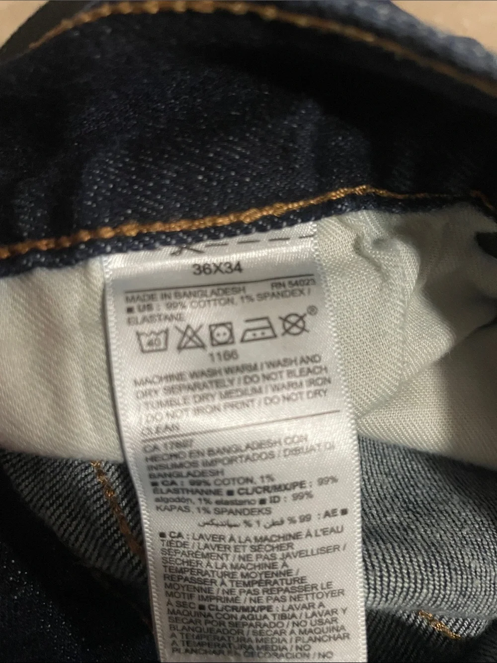 Old Navy Men’s  Dark Indigo Straight Leg Jeans